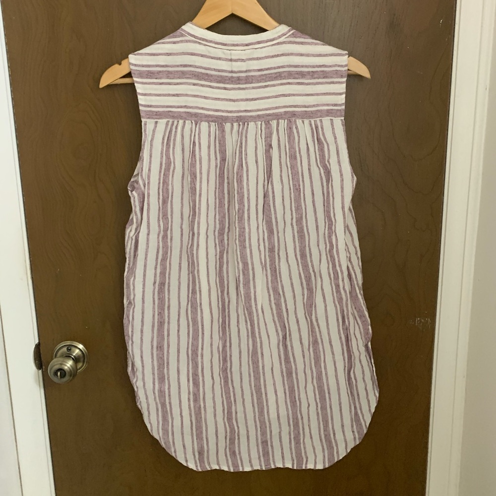 Lucky Brand Raspberry Multi Stripe Sleeveless Top - image 7